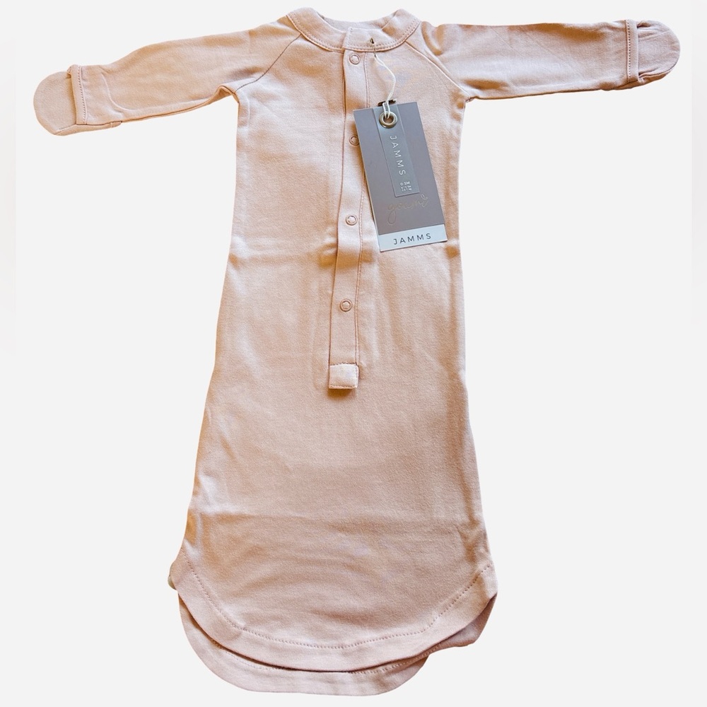 Goumi Jamms Organic Cotton Sleep Sack Pink Rose 0-3 months NWT